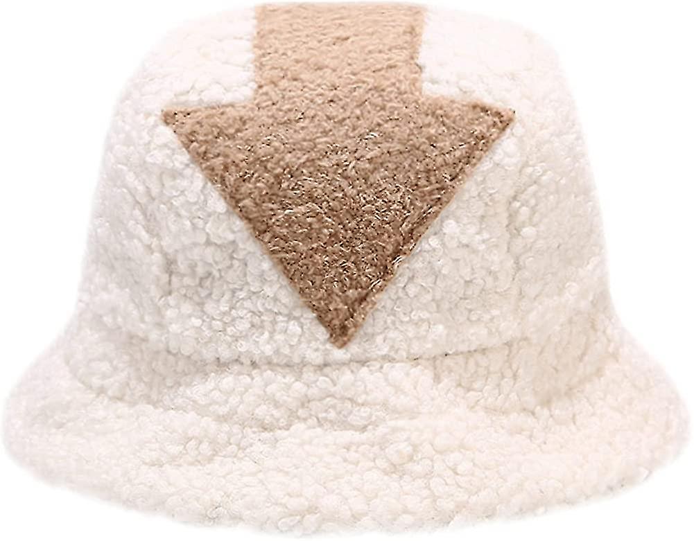 Winter Faux Fur Furry Bucket Hat Fluffy Fuzzy Warm Hat Plush Fisherman Hat