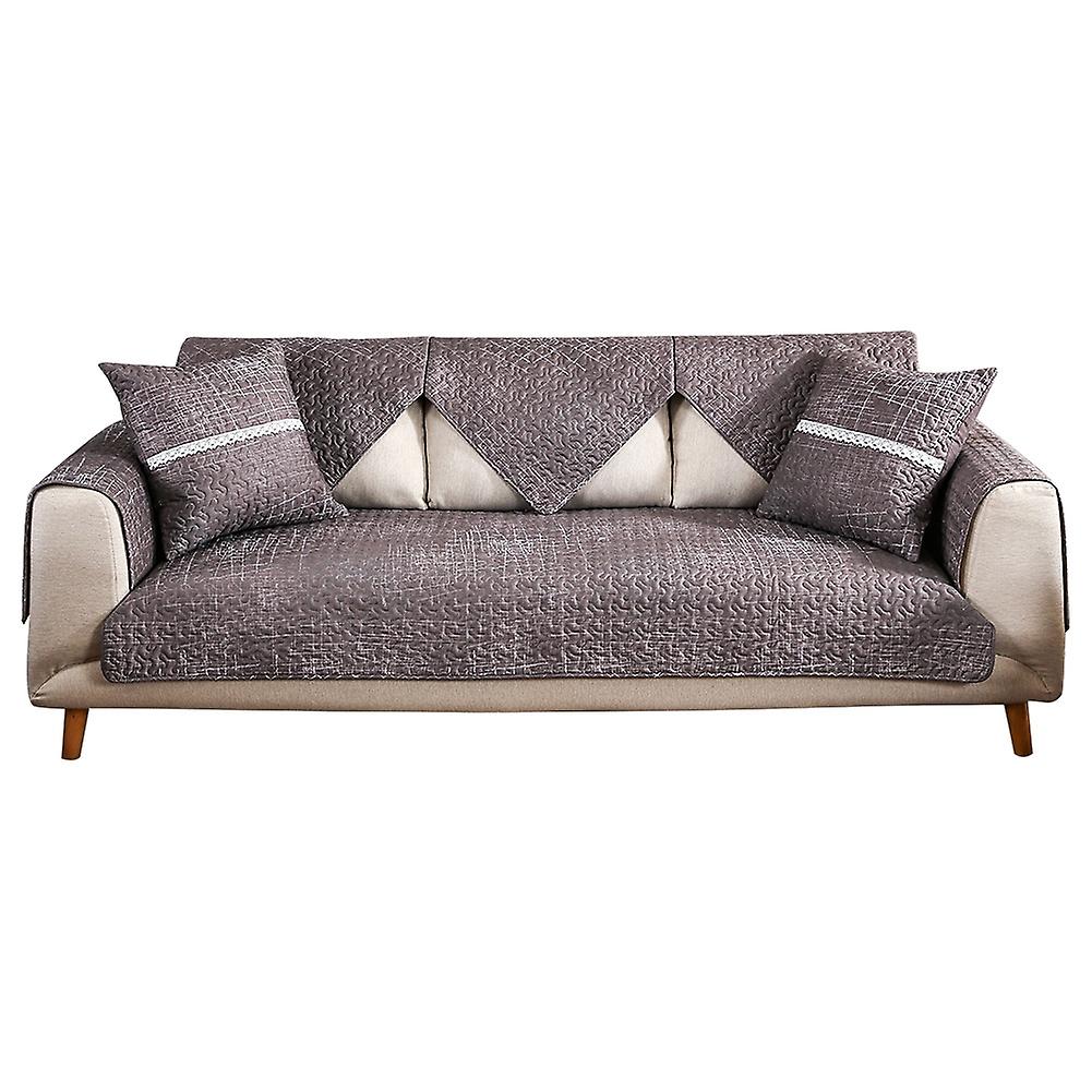 1st Soffa Skyddsöverdrag Dekorativt Sofföverdrag för vardagsrum Mörkgrå (90 * 160CM)