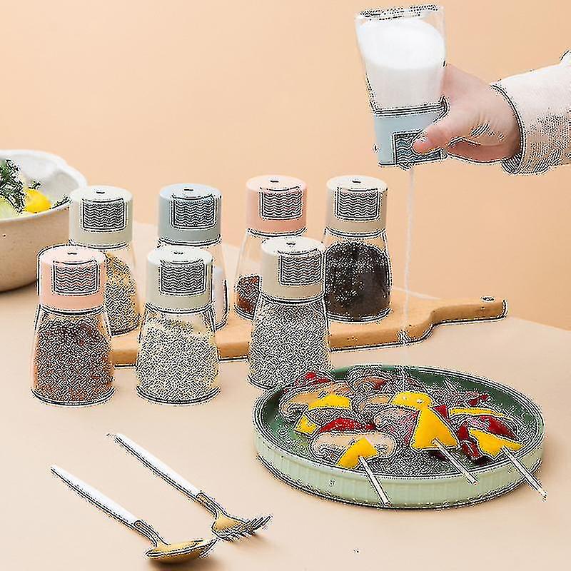 0.5g dosering zout shaker push type zout dispenser zout tank suiker fles spice peper zout shaker kruiden pot blik kruidenfles