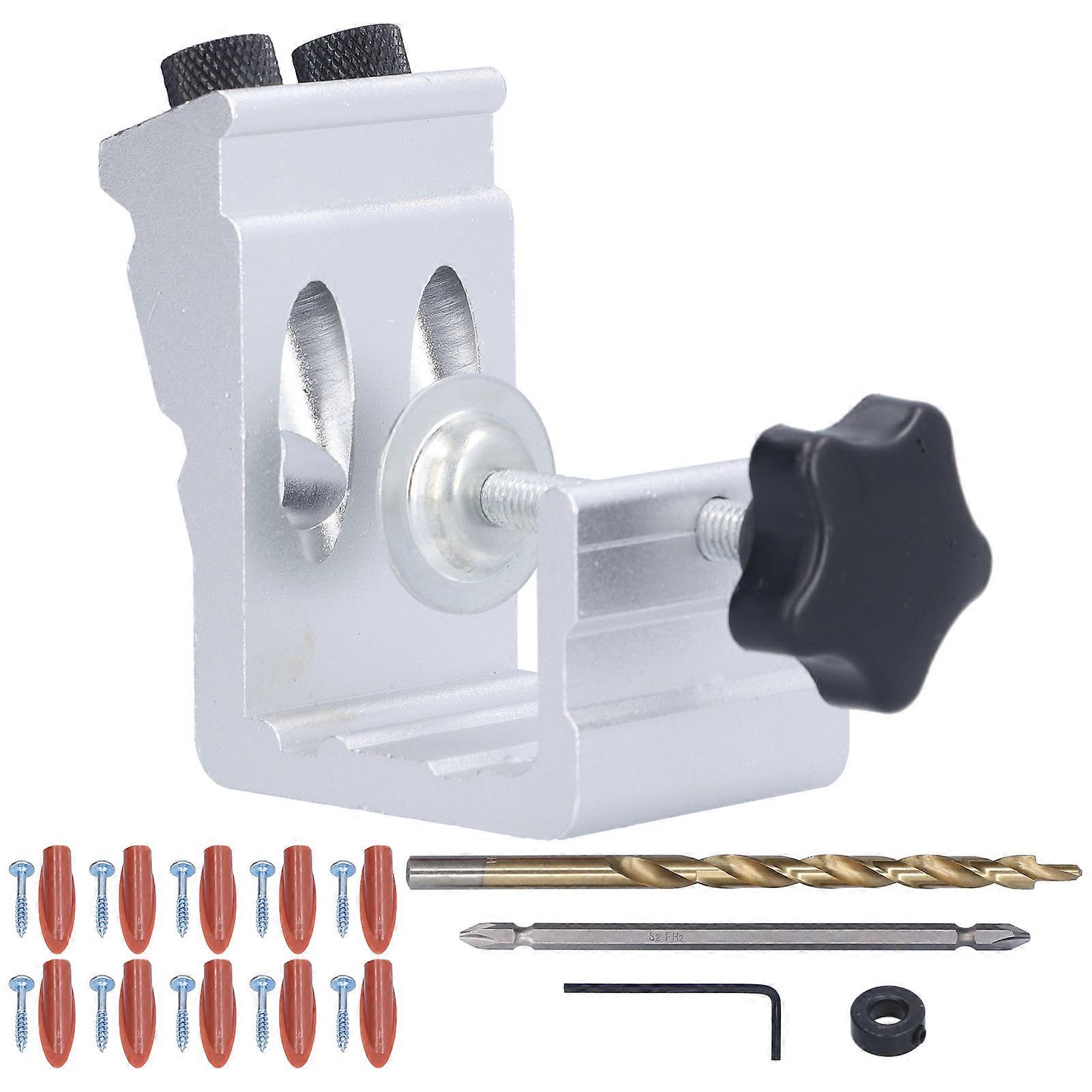 Adjustable Punch Locator Woodworking Inclined Hole Positioner Tool Kit Carpentry Accessory