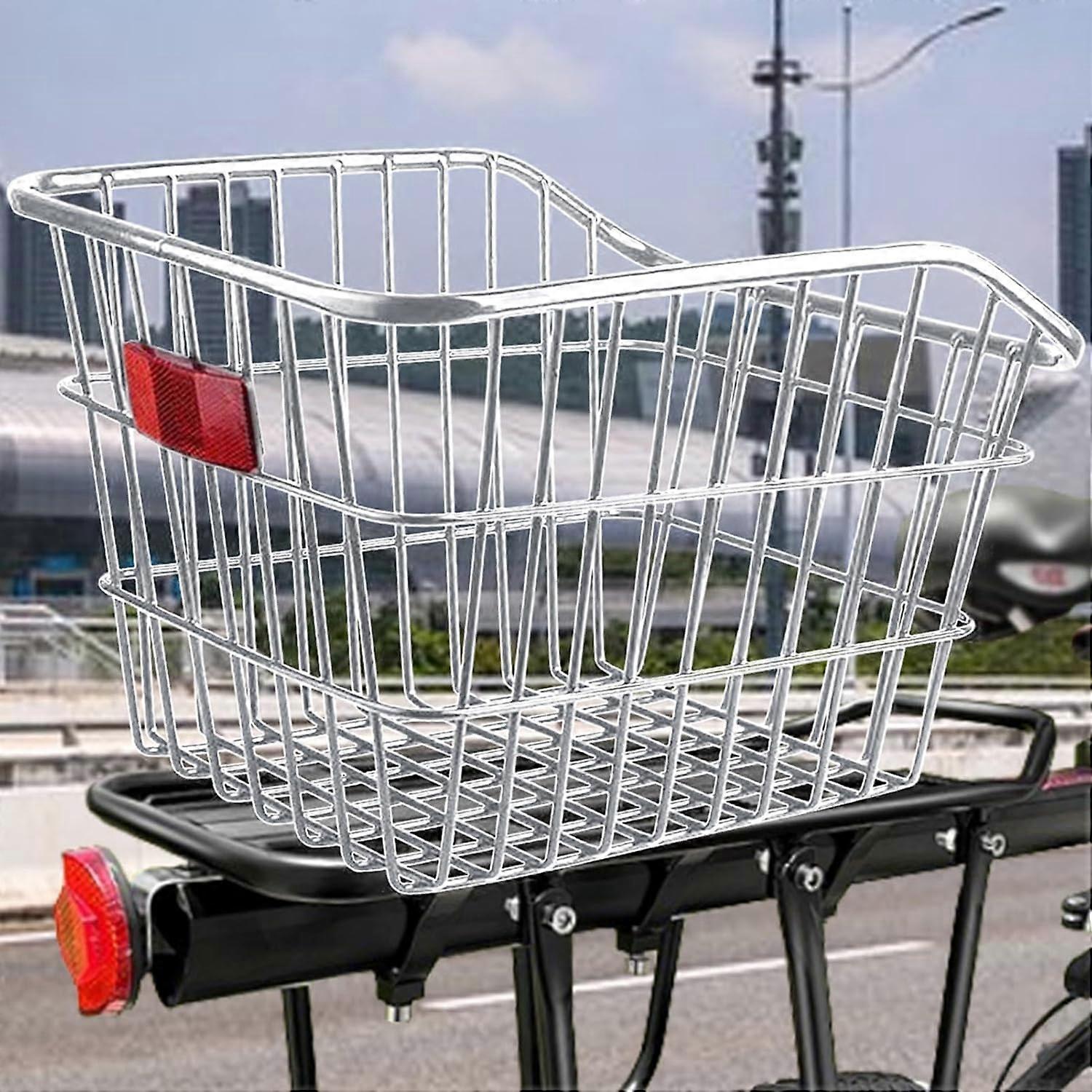 Back Cycle Basket | Rear Cycle Rack | Metal Cycle Basket, Large Cycle ...