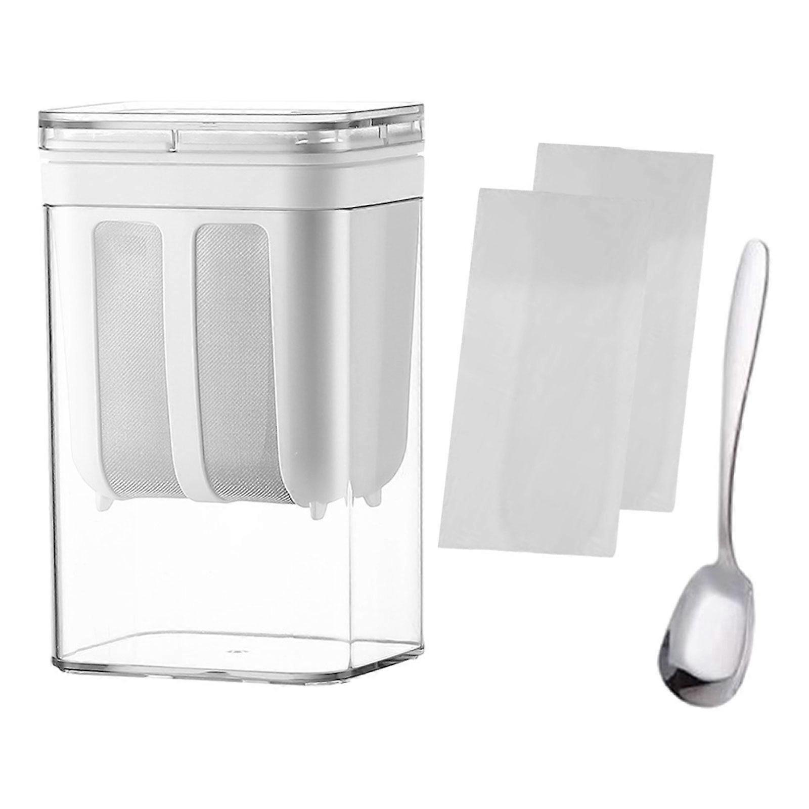 Griechisches Joghurtsieb Hausgemachte wiederverwendbare Küchenhelfer 1100ml Lebensmittelsieb Rechteck