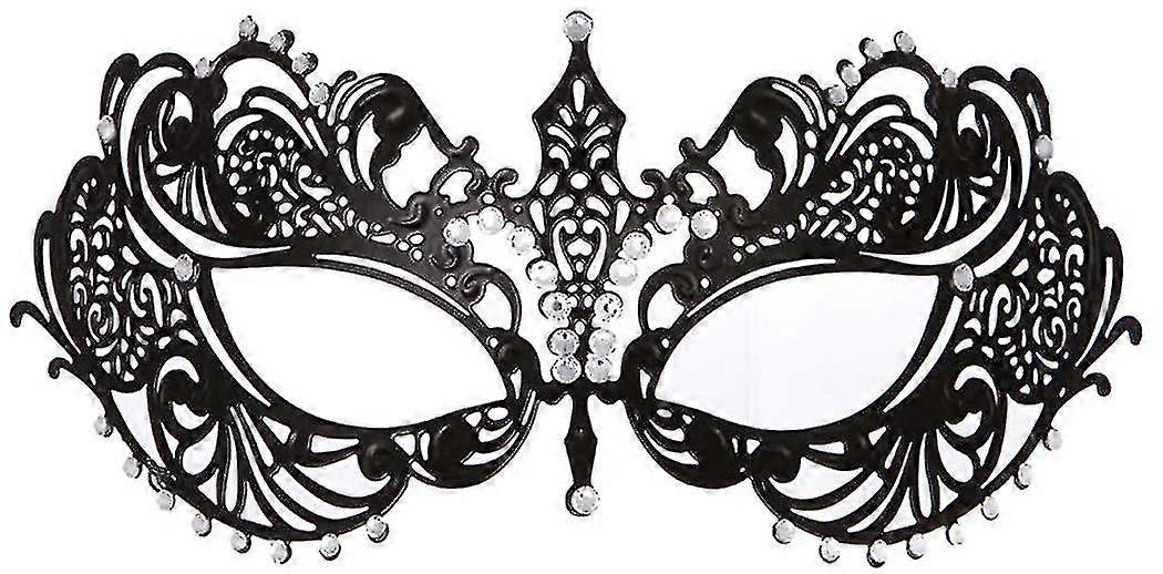 女性のための仮面マスク メタルマスク シャイニー ラインストーン ベネチアン パーティー イブニング プロム ボール マスク バー コスチューム