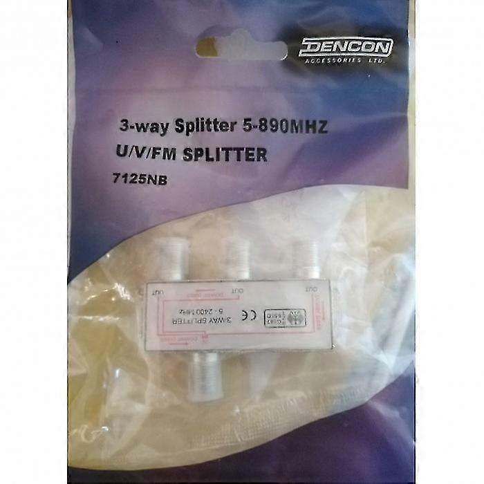 Dencon 3Way TV And Satellite Splitter