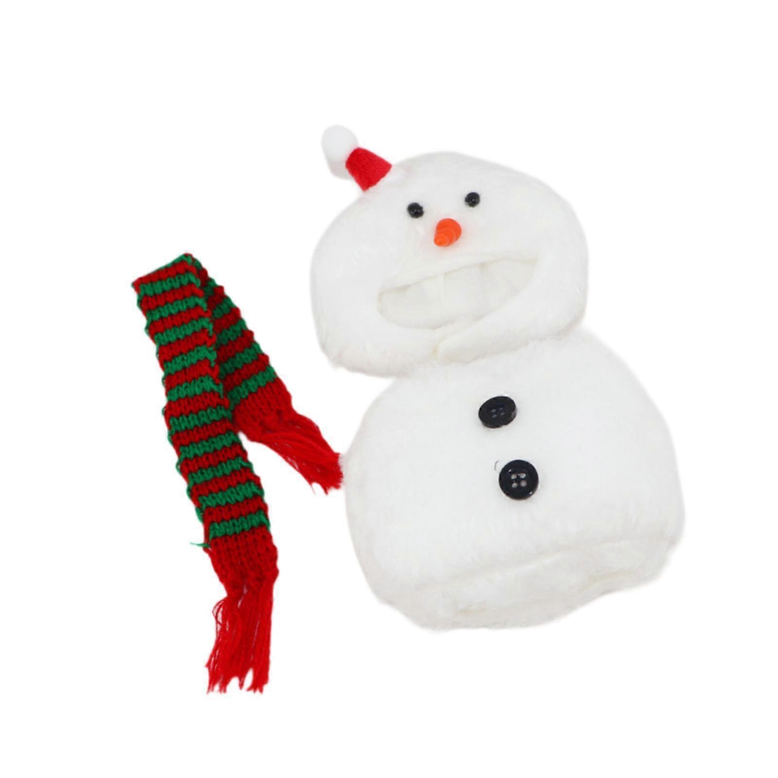 Plush Figure Snowman Costume DIY Clothing for Hands on Imagination 6.69 inch with scarf