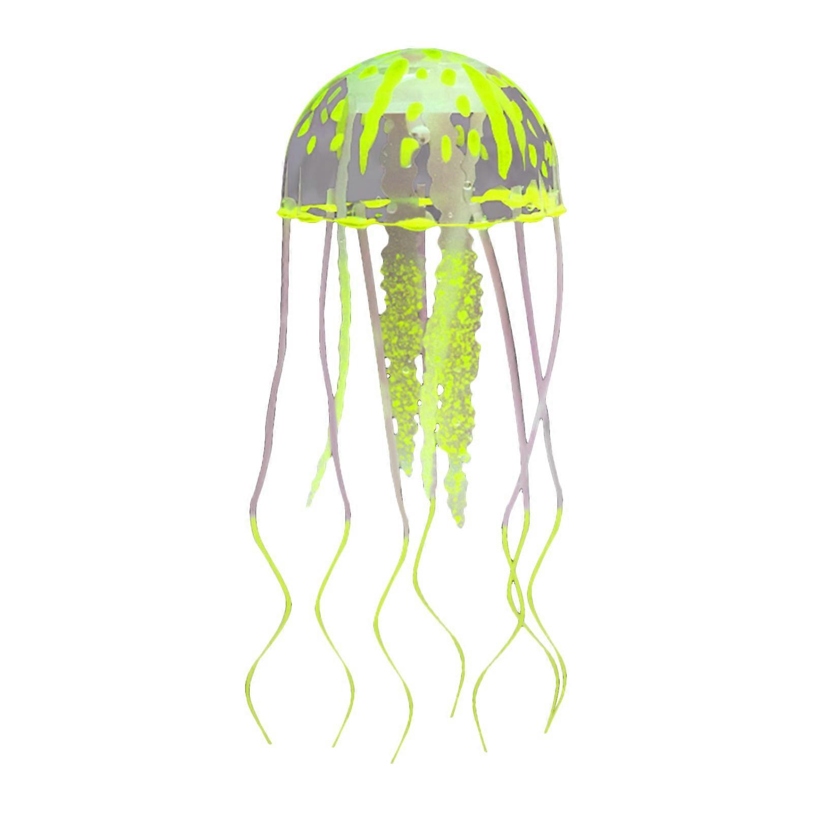2*7.1inch Small Simulation Jellyfish Multi-color Fluorescent Simulation Jellyfish Swimming Pool Decoration Suitable For Swimming Pool Aquarium Fish