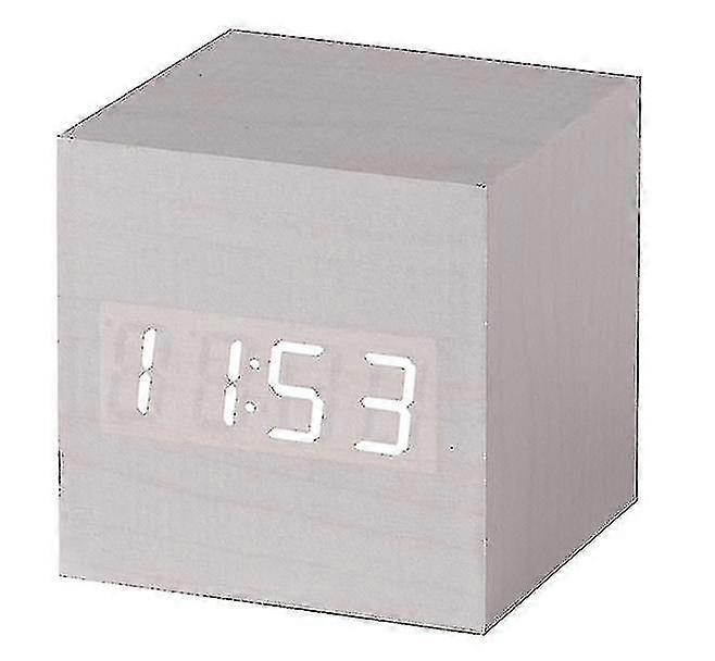 Led Click Clock Alarm Clock With Sound Activation (time, Date & Temperature) Various Colours A10