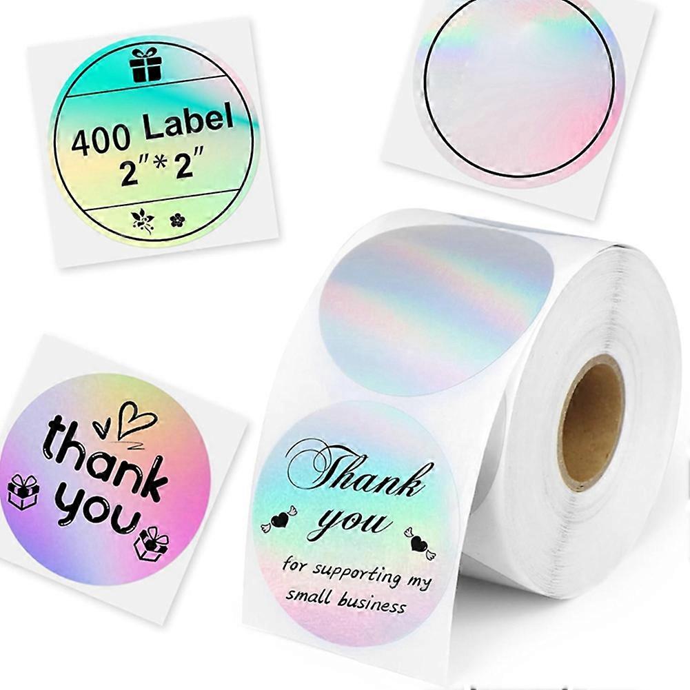 2Inch thermische etiketten, 400 stuks rond zelfklevend direct thermisch printerlabel voor kleurcodering labelprinter, logo