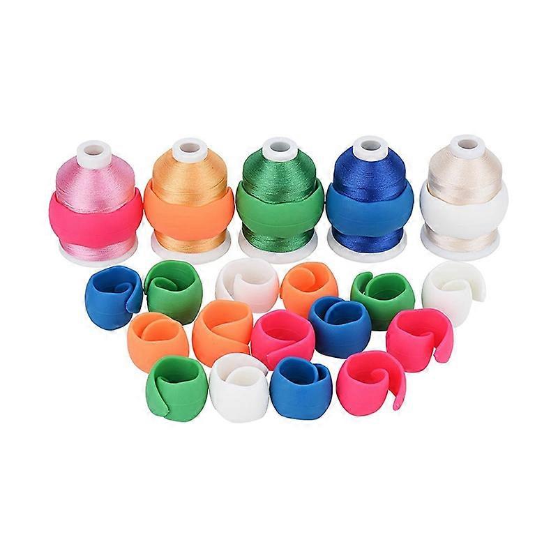 20Pcs Thread Holder/Spool Huggers Keep Thread Spool Neat&Organized for Sewing and Embroidery Machin
