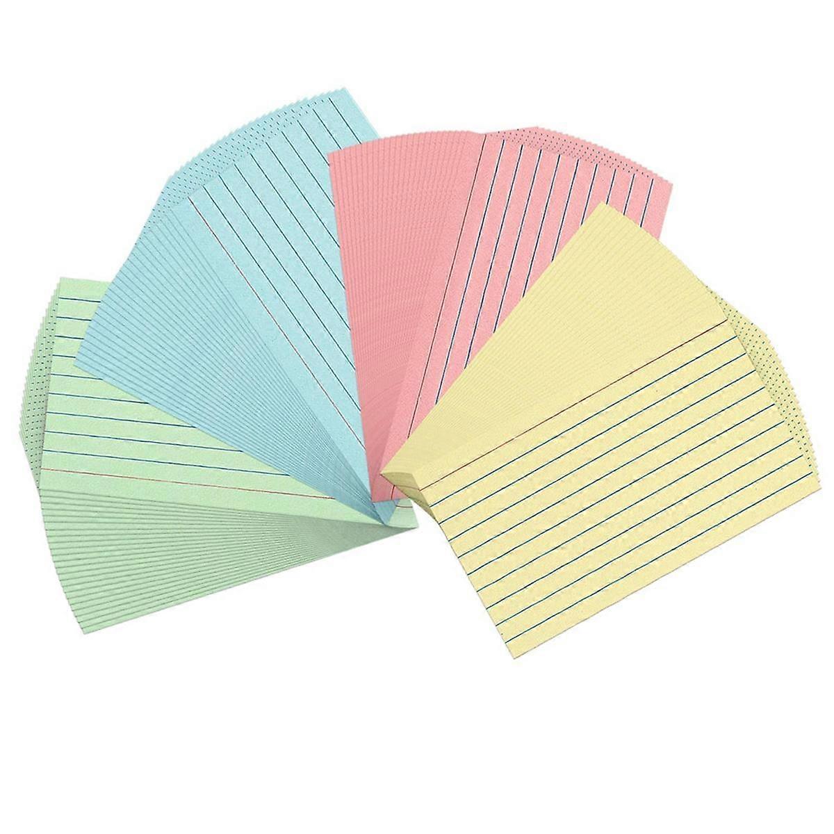 300 Sheets Colored Index Cards 3x5Inch Ruled-Lined Note Cards Color Flash Cards for Studying, Note