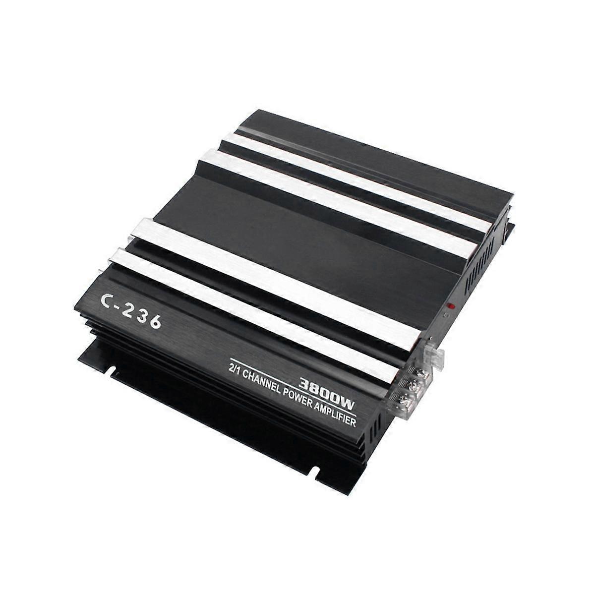 3800W High Power Car Sound Amplifier 2-Channel Car 12V Amplifier Stereo Car Audio Receiver for Car