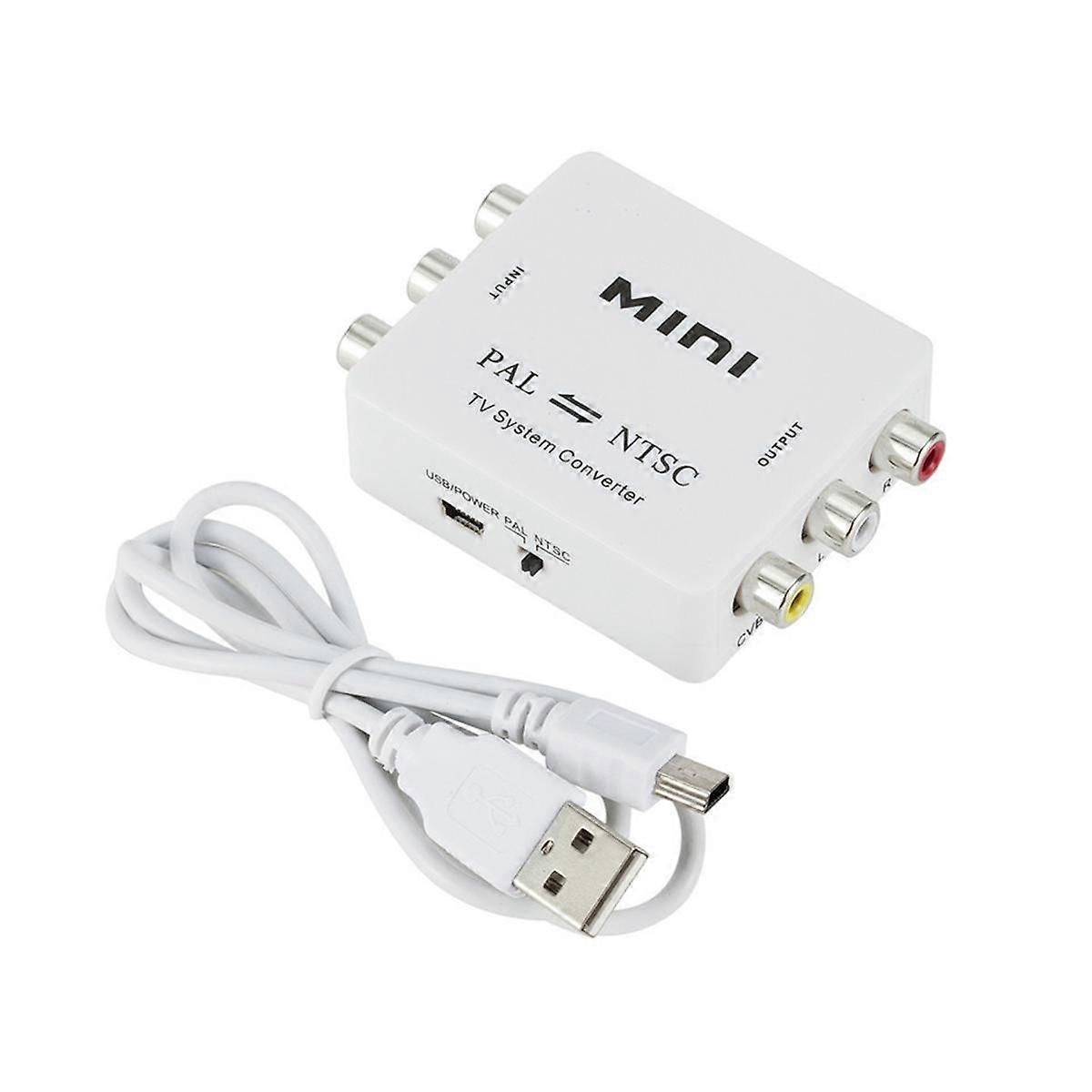 Mini PAL NTSC Bi-Direction TV System Converter Switcher PAL to NTSC NTSC to PAL Dual-Way TV Composi