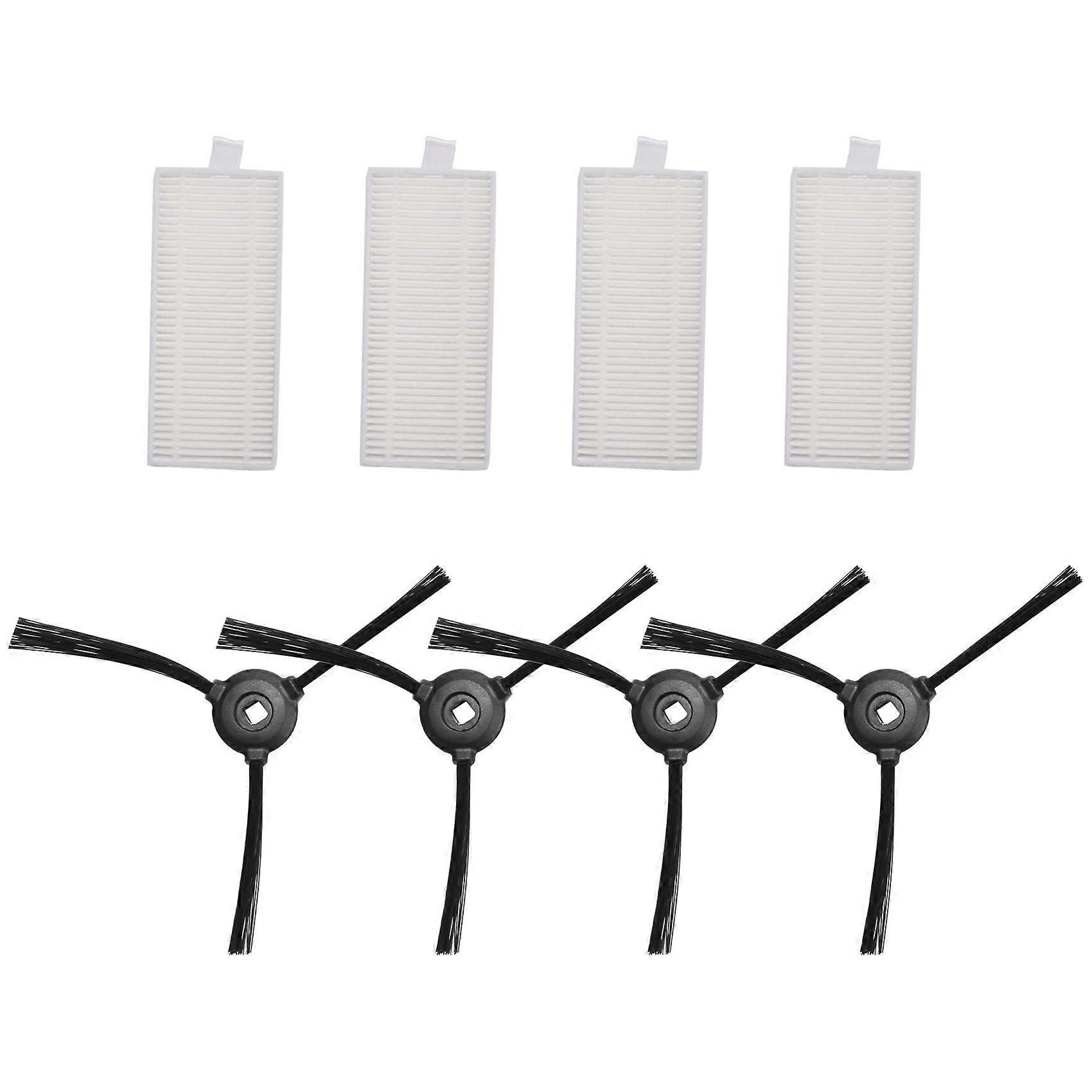 For M520/M501 Replacement Parts,Washable 4 HEPA Filters+4 Side Brushes Accessories Kit for Robot Va