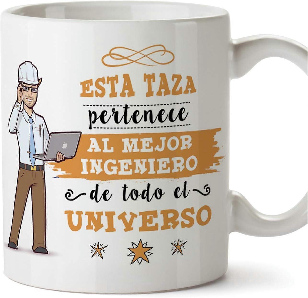 MUGFFINS Enfermera Tazas Originales de café y Desayuno para Regalar a Trabajadores Profesionales - Esta Taza Pertenece a la Mejor Enfermera del Unive