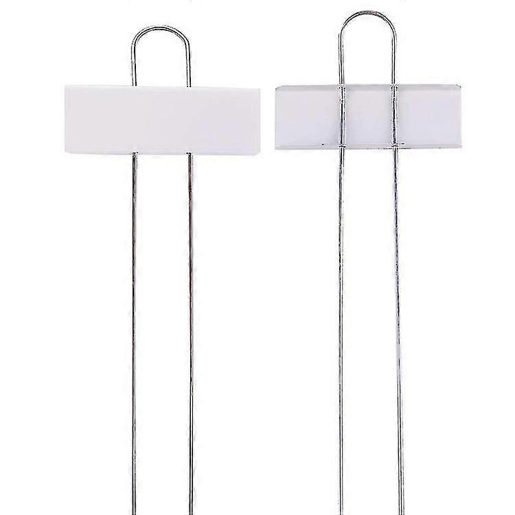 Durable Rustproof Metal Garden Labels, 12 Pcs - White