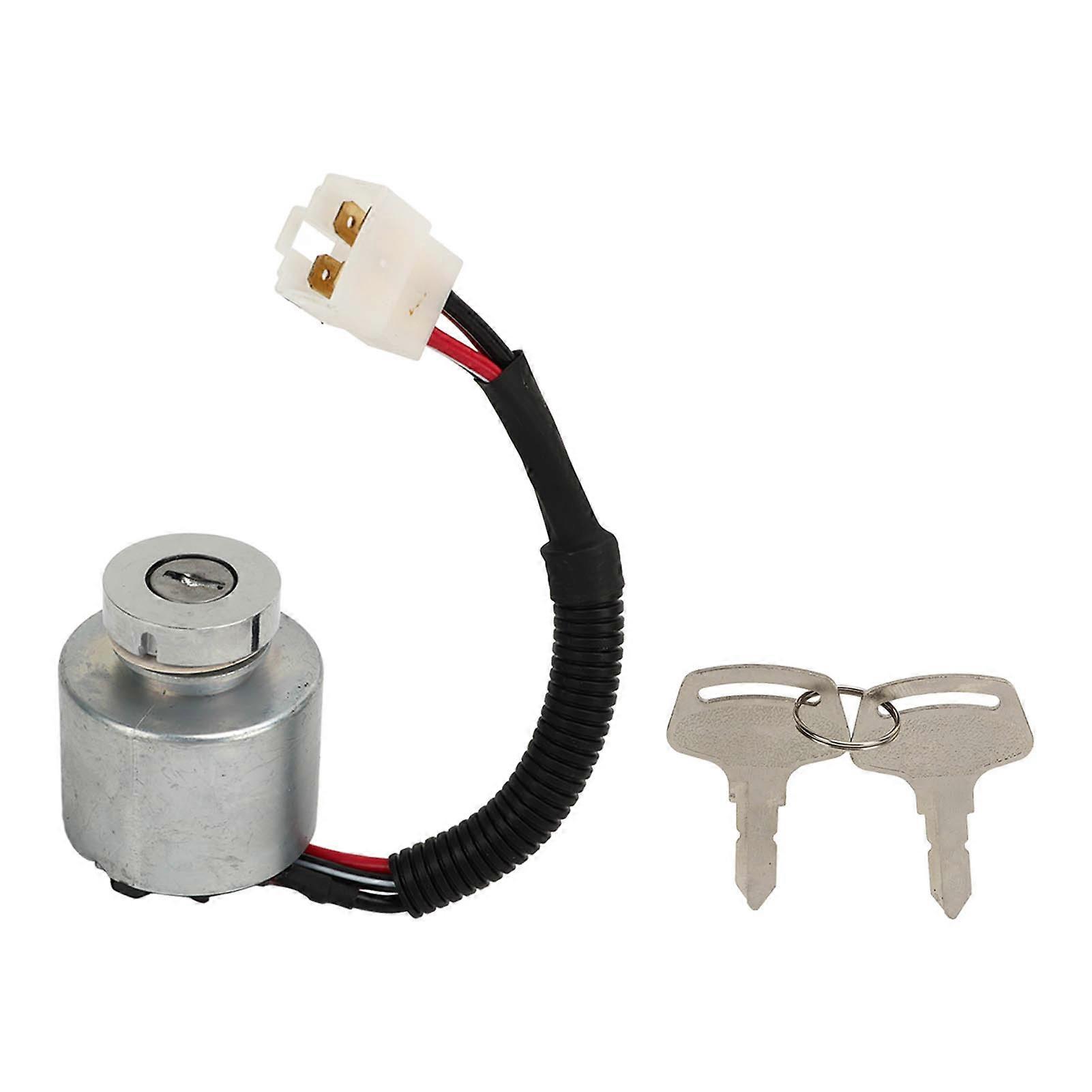Interrupteur à clé de démarrage avec clé 66101 55200, remplacement sensible pour Kubota TG1860G ZD18 ZD18F ZD21 ZD21F ZD28 ZD28F