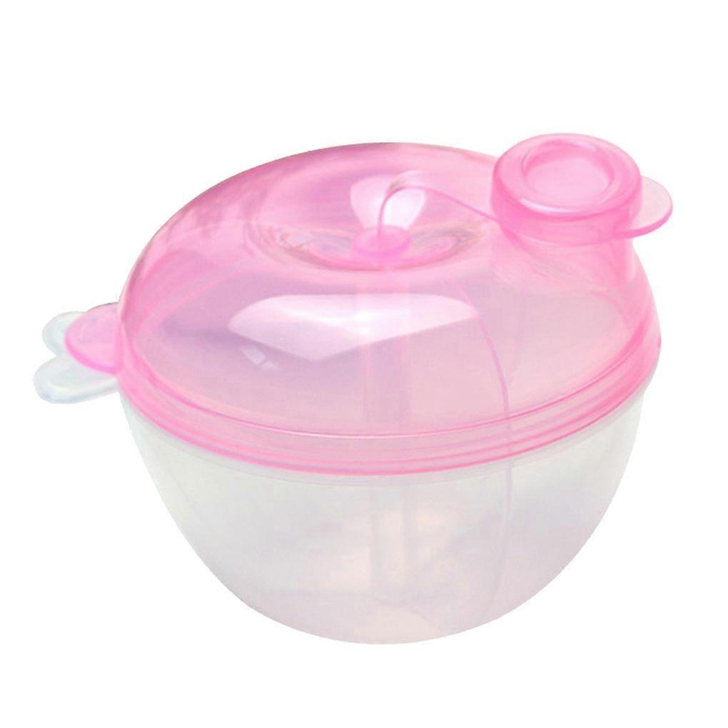 Rotatable Milk Powder Box 3 Compartments Design Storage Case for Traveling Hiking Camping