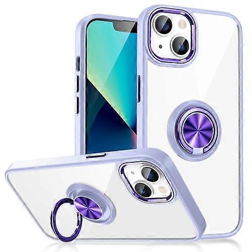 Ring Holder TPU Acrylic Phone Case For iPhone 15