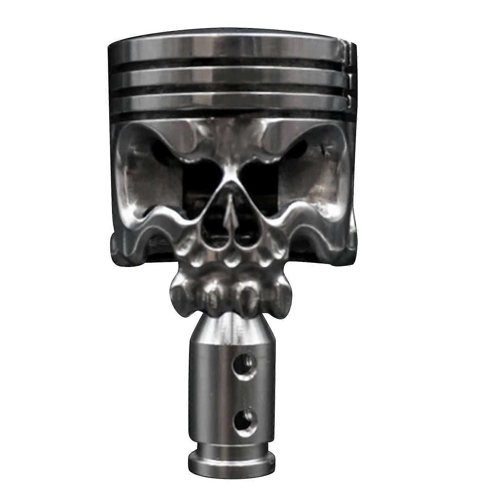 Universele legering chroom punisher schedel auto handmatige pookknop stick versnellingspook