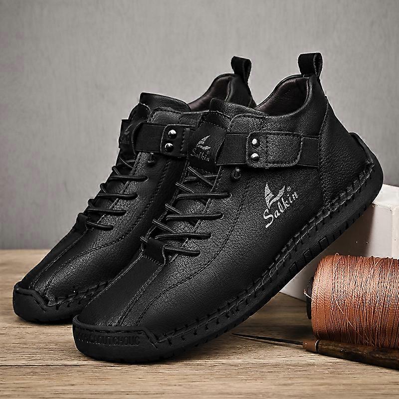 Nouveau 2024 Fait à la main en cuir Casual Hommes Chaussures - Main Image