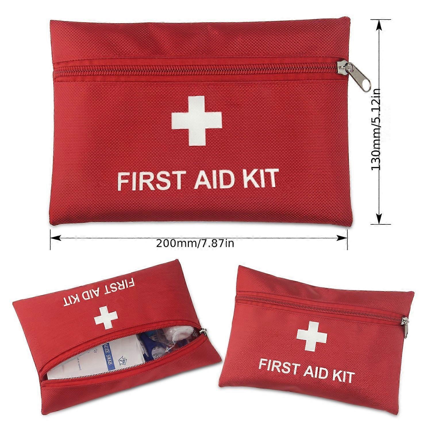 حقيبة النجاة الطبية (46/92 قطعة) ، مجموعة الإسعافات الأولية الصغيرة ، مدمجة للطوارئ في المنزل ، في الهواء الطلق ، السيارة ، التخييم ، مكان العمل ، المشي لمسافات طويلة ، البقاء على قيد الحياة