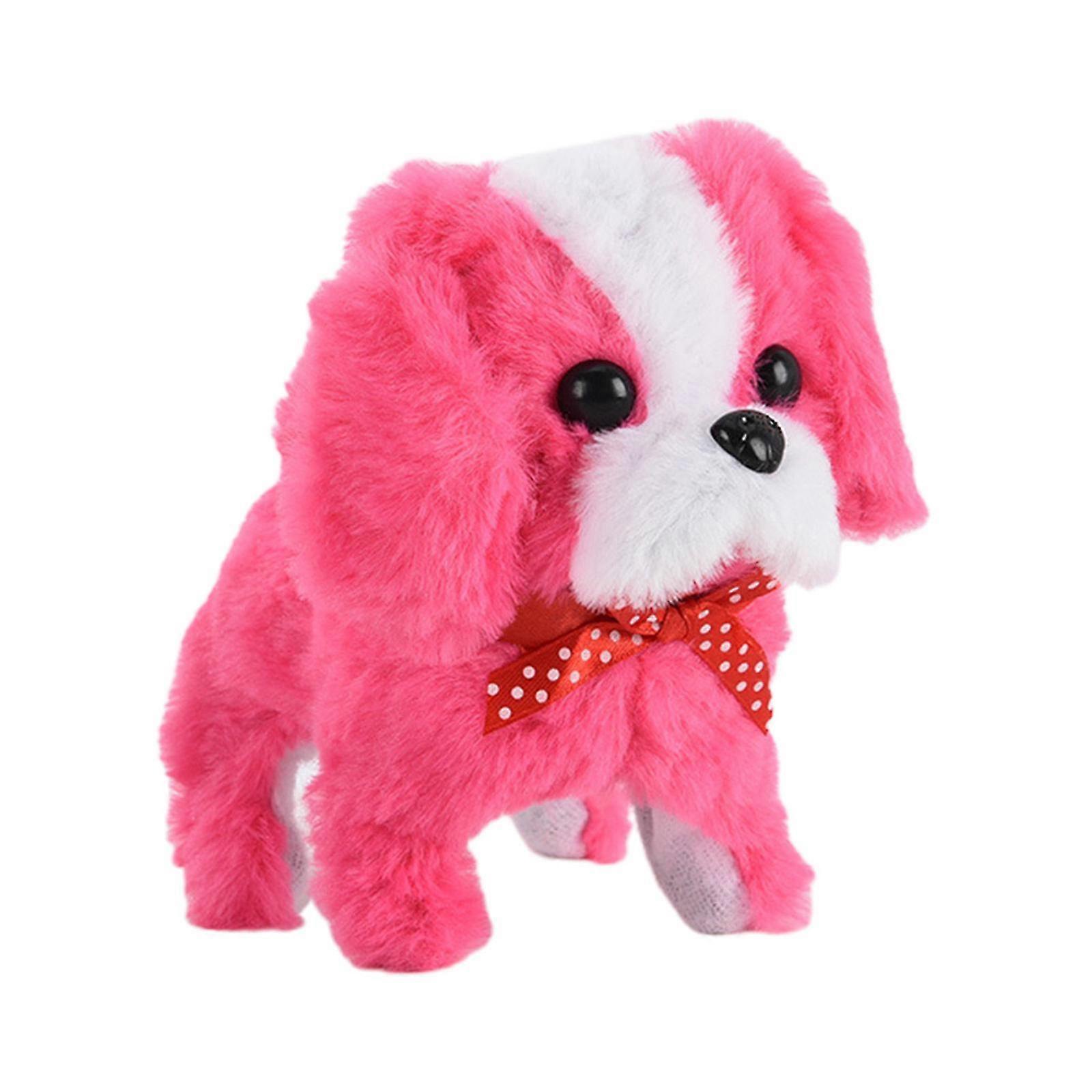 Cute Dog Robot Plush Walking Barking Interactive Electric Puppy For Halloween