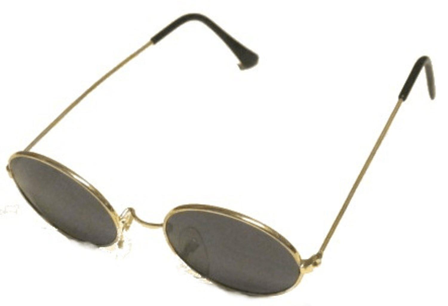 Oval black sunglasses