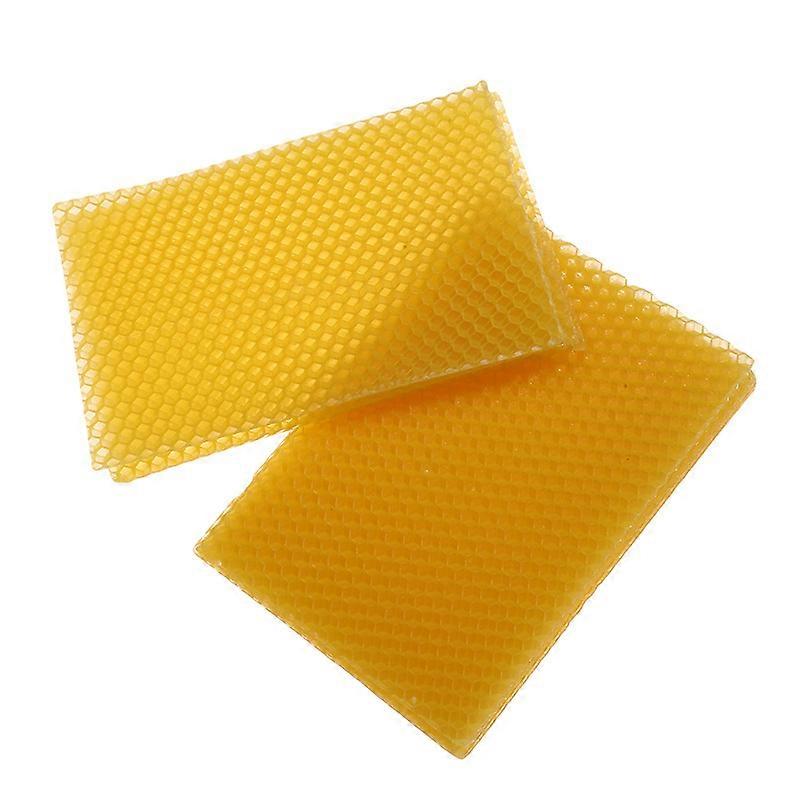 10pcs Bee Wax Foundation Bee Hive Wax Frames Base Sheets Bee Comb Honey Frame Beeswax Sheets Beekeeper Equipment