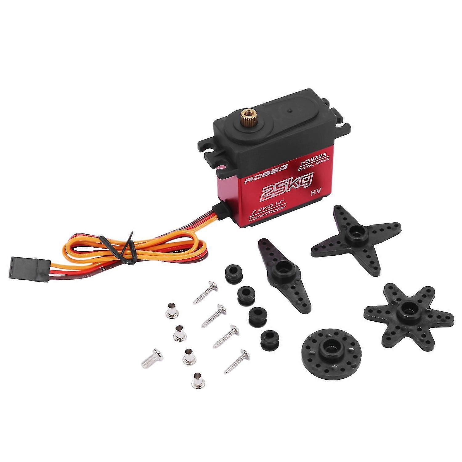 25 Kg Digital Update Servo High Torque Full Metal Gear Waterproof For Rc Model Diy Digital Servo Motor , Control Angle 270