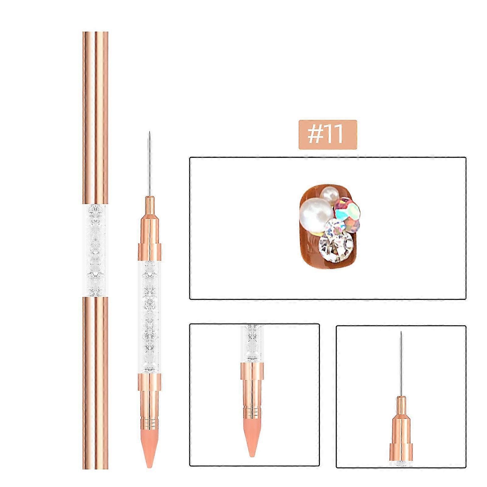 Electroplating Rod With Drill Nail Pen Drawing Pen Double-point Drill Crayons