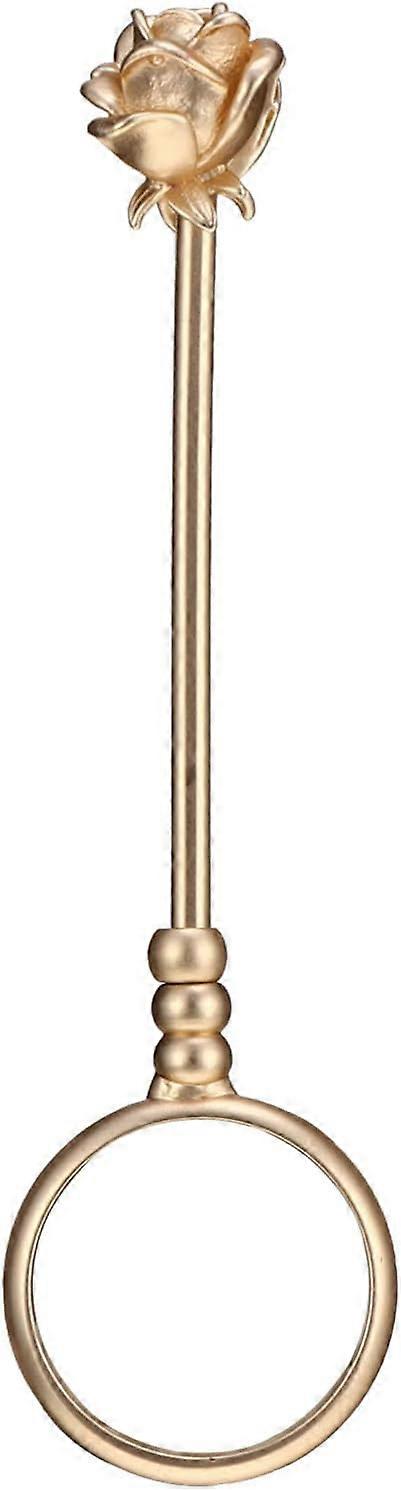 2pcs Cigarette Holder Ring for Women, Cigarette Holder Ring, with Ring for Sigmaretta, to Protect Your Cigarette Pointer for Men and Women, Gold,17 mm