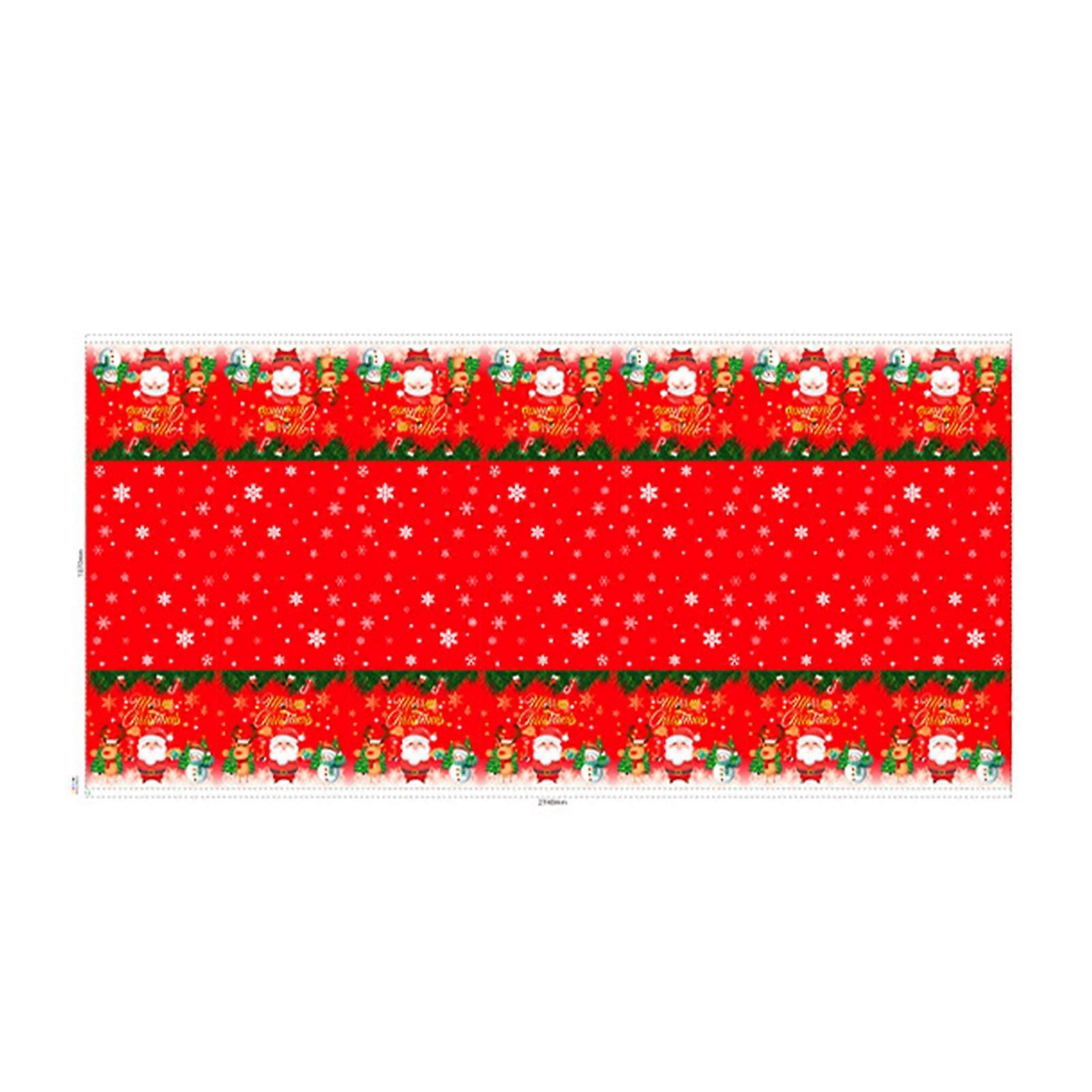 Santa Claus Tablecloth No Cleaning Adding Festive Atmosphere Decorative Clearly Patterned Christmas Themed Party Tablecloths for Party KAESI