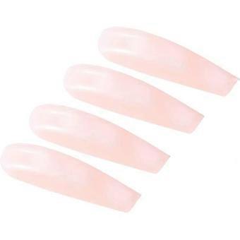 Künstliche Nägel Mit Goldfolie – Ballerina-Form, 24 Stück, Press-on Mit Kleber, Für Frauen & Mädchen