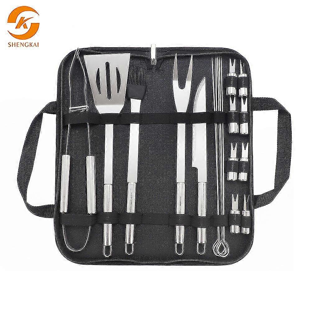 18pcs Stainless Steel Barbecue Tools