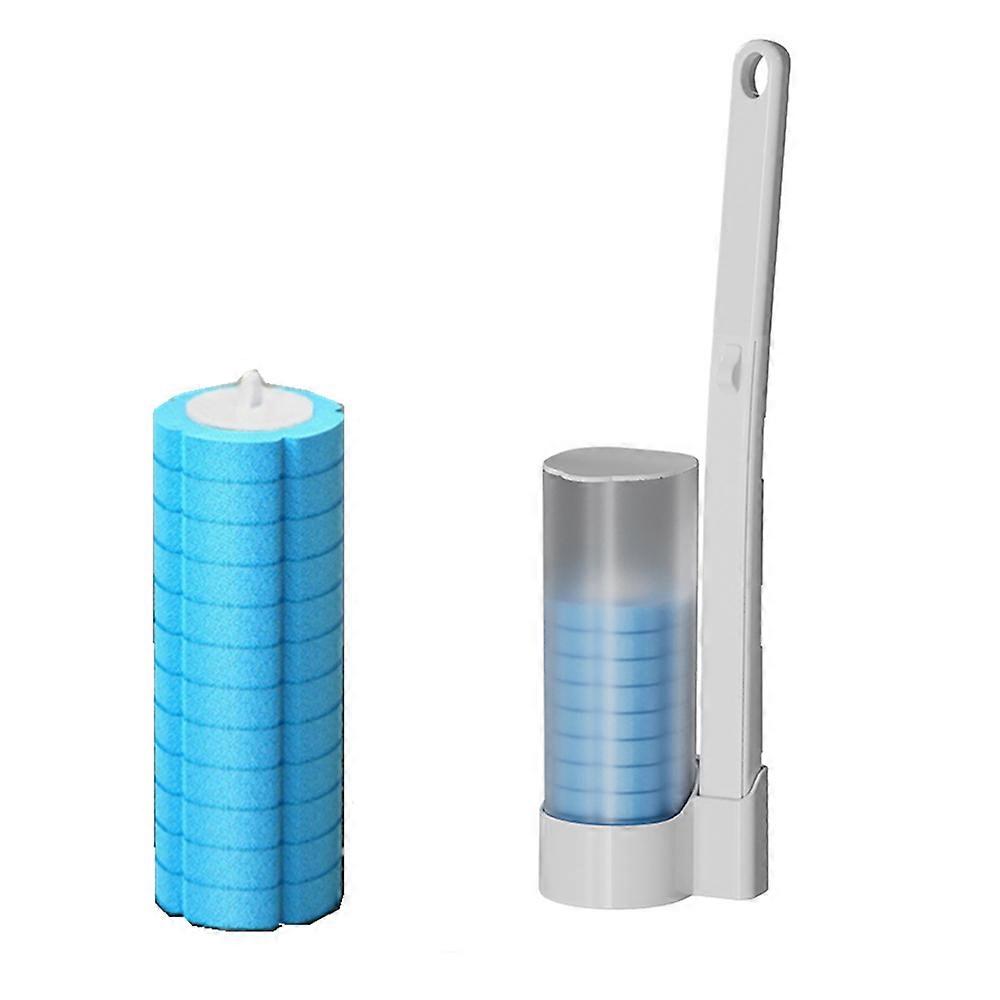 Engangs toalettbørstesett, toalettrensesystem med påfyll