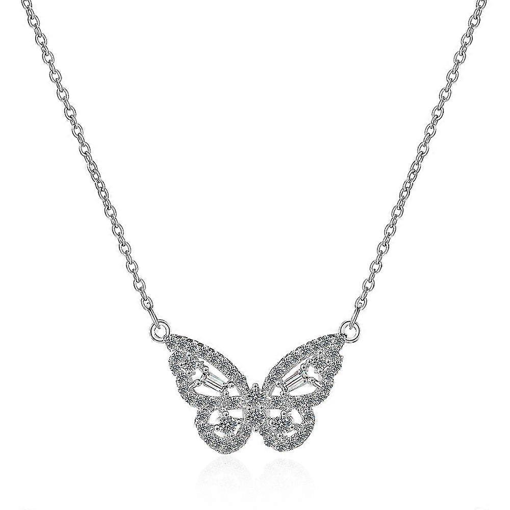 Makea Flash Diamond Zirkoniumoksidi perhoskaulakoru