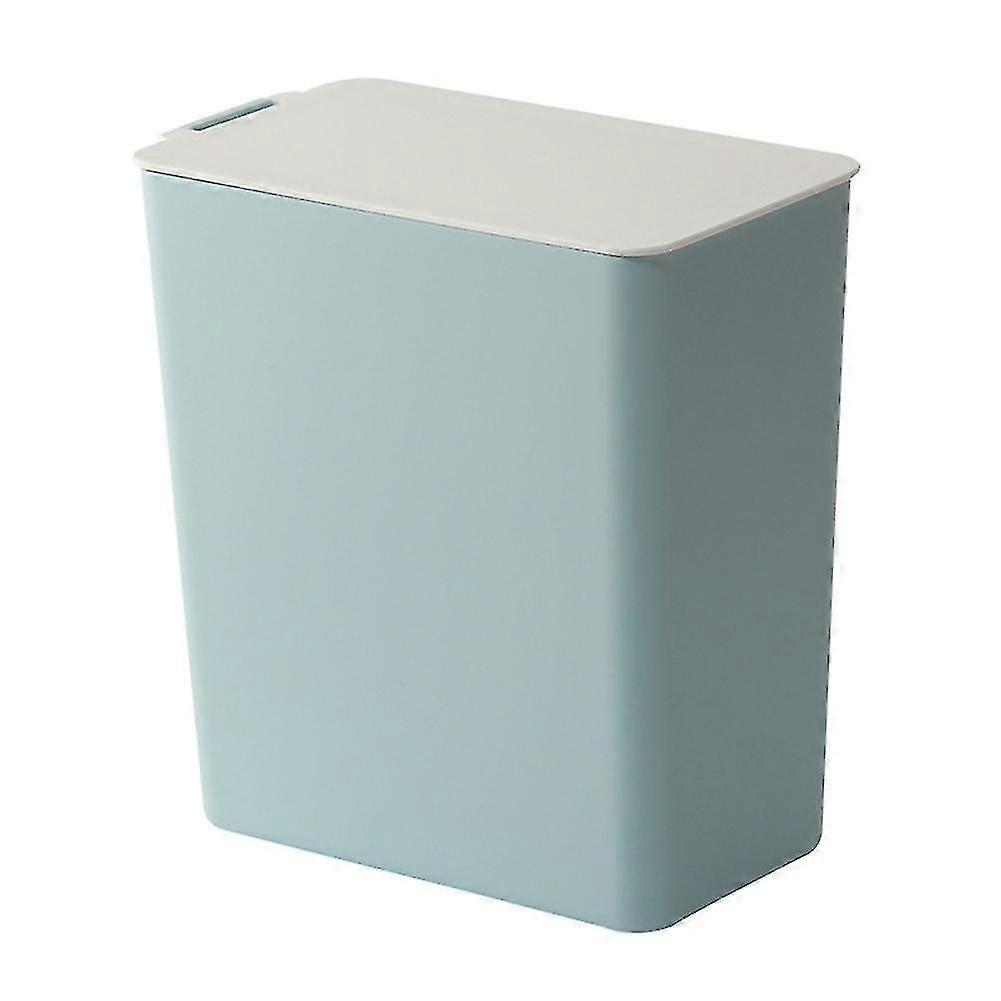 Mini Solid Color Desktop Dustbin Trash Can Kitchen Worktop Rubbish Holder Bin-zzy