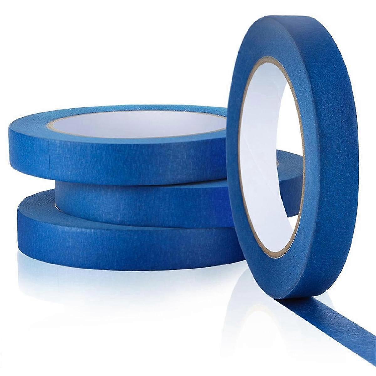 Blue Painters Tape Masking Tape Bulk, Blue Tape for Painting Automotive Walls Packing Removable Fre