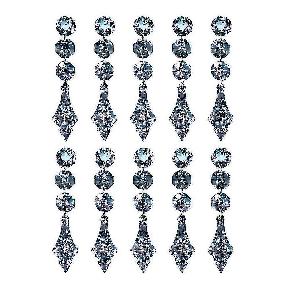 10stk krystalllysekrone prisme, akryl krystall lysekrone prisme anheng glass krystall g
