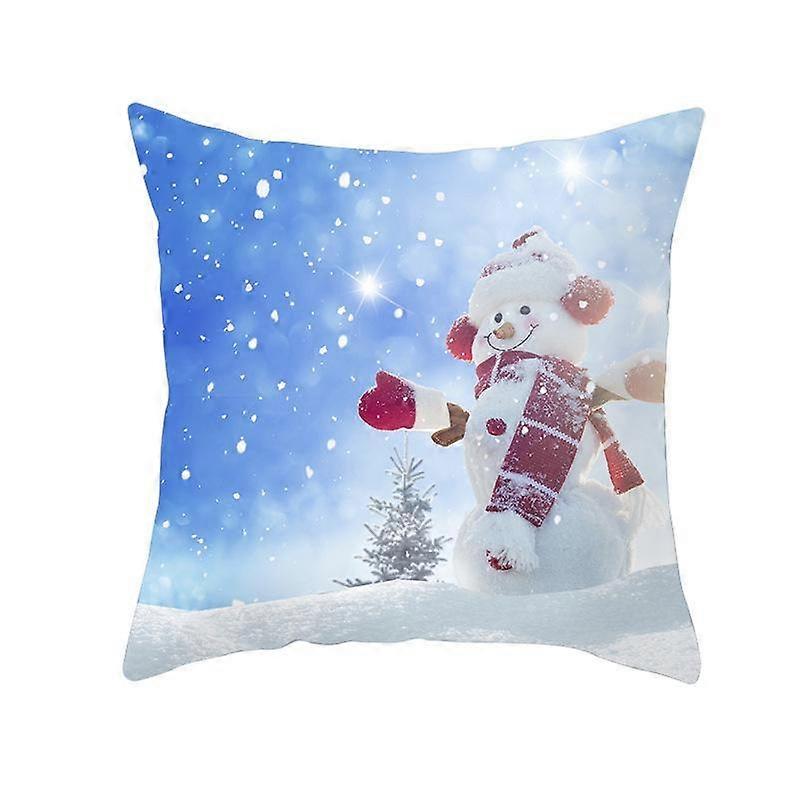 Ny Jul Snømann Putetrekk Ferie Hjem Sofa Pute Putetrekk Design 1683