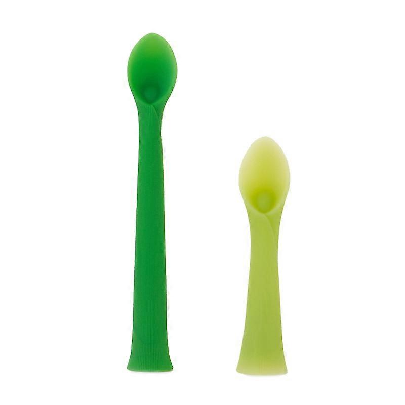 Soft Tip Silicone Training Spoon for Baby Led Weaning 2pack