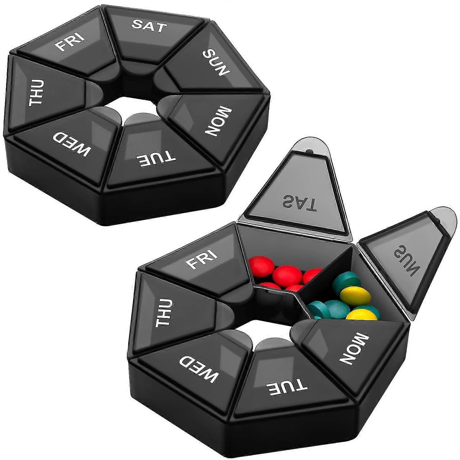 2023 - Pack Of 2 Portable Travel Pill Box