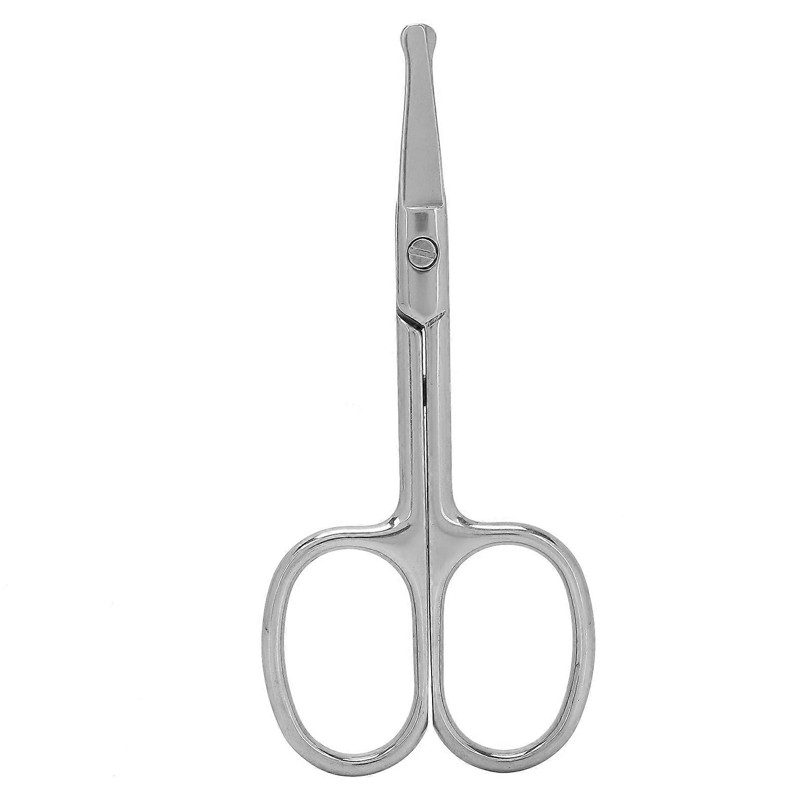 Nose Hair Scissors Stainless Steel Rounded Tip Scissors for Eyebrows Nose Moustache Beard(MJ-WB094 )
