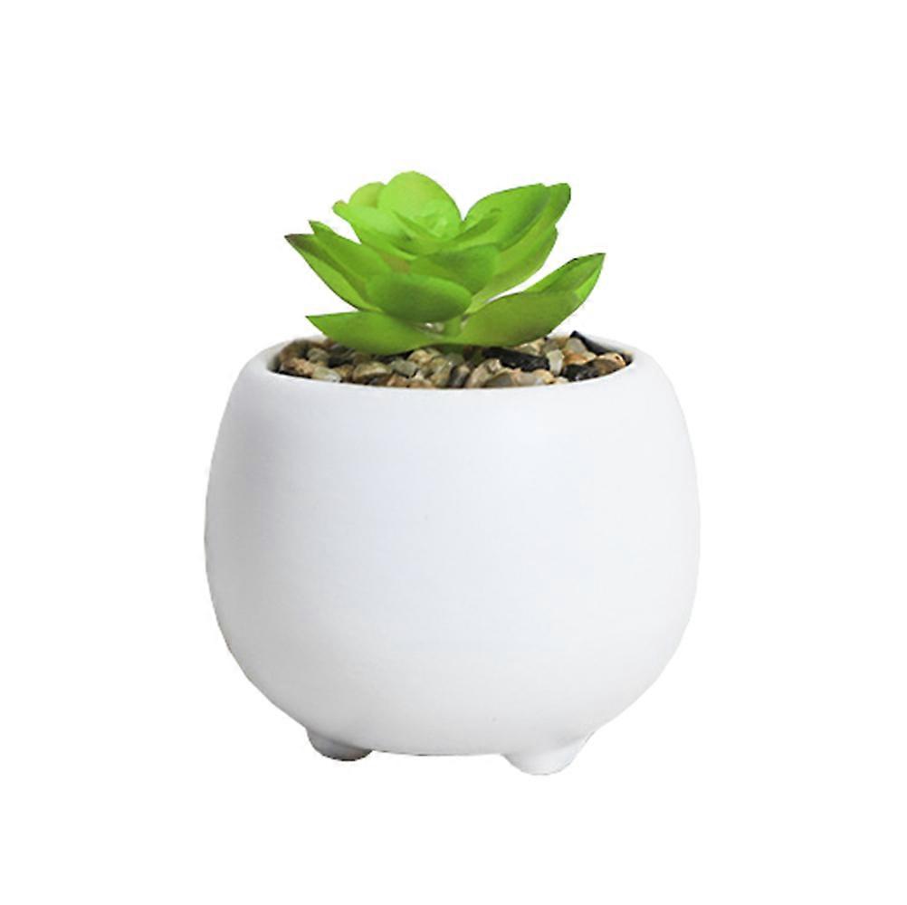Mini ceramic flower pot creative handmade desktop vase