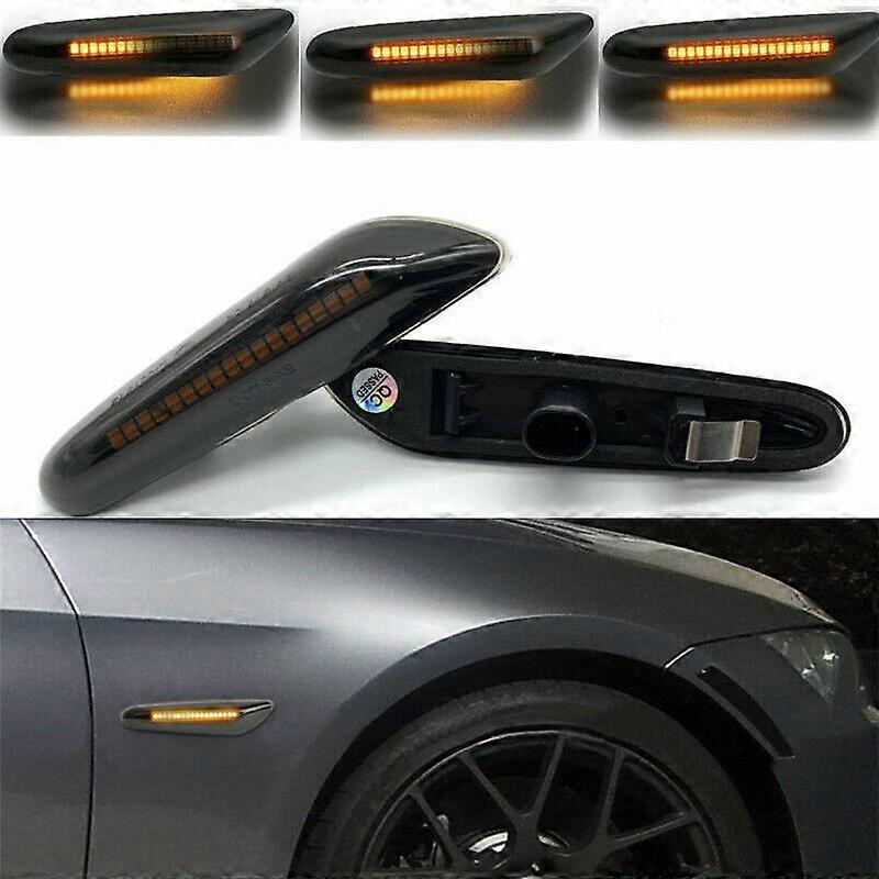 Pour BMW Série 1 E81 E82 E87 E88 3 E90 E91 E92 E93 E46 LCI NOIR LED RÉPÉTITEUR