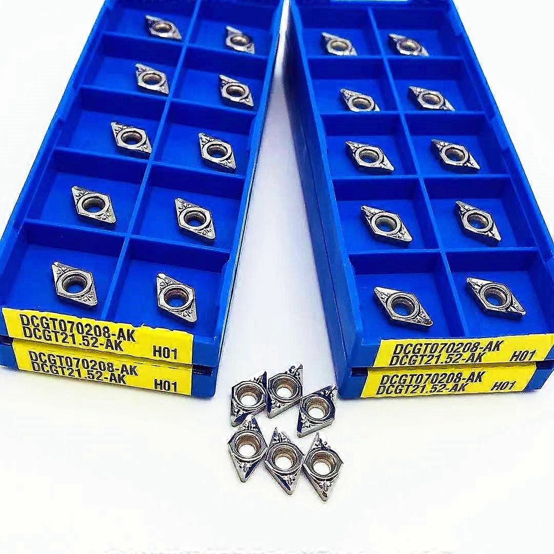 10PCS DCGT070208 AK H01 milling tool aluminum turning tool carbide wood turning tool cnc metal lathe tool cutting tool