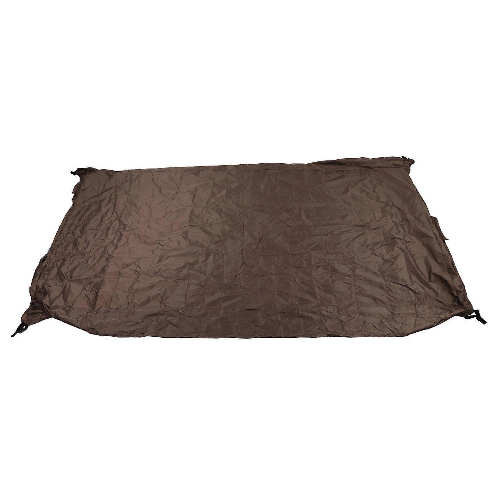 Outdoor Waterproof Ping Pong Table Cover Brown - Dustproof Silver Coating for Courtyard Terrace