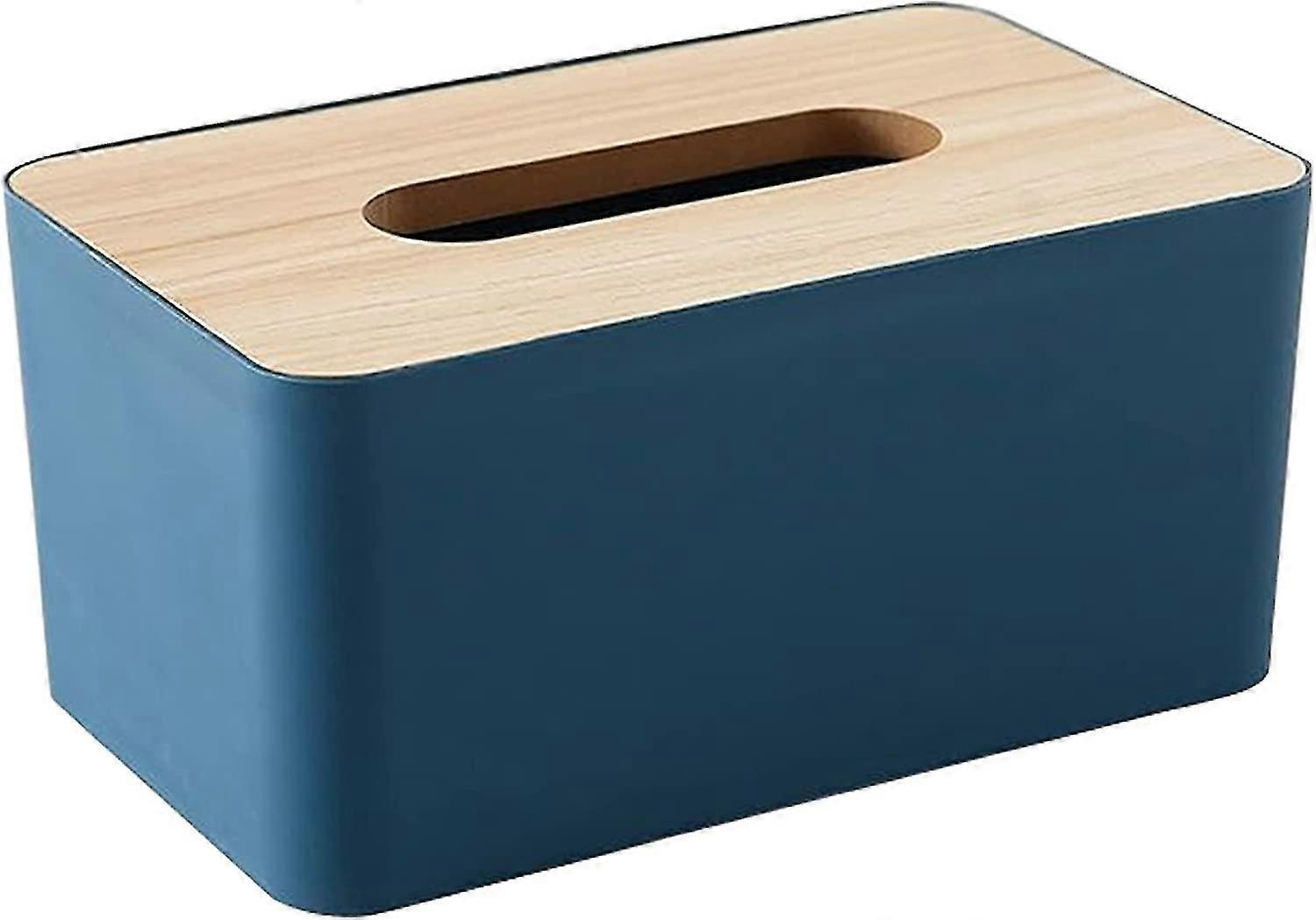 Bamboo Tissue Box, Tissue Box Rectangular Tissue Box Bathroom Wipes Dispenser Wet Tissue Box