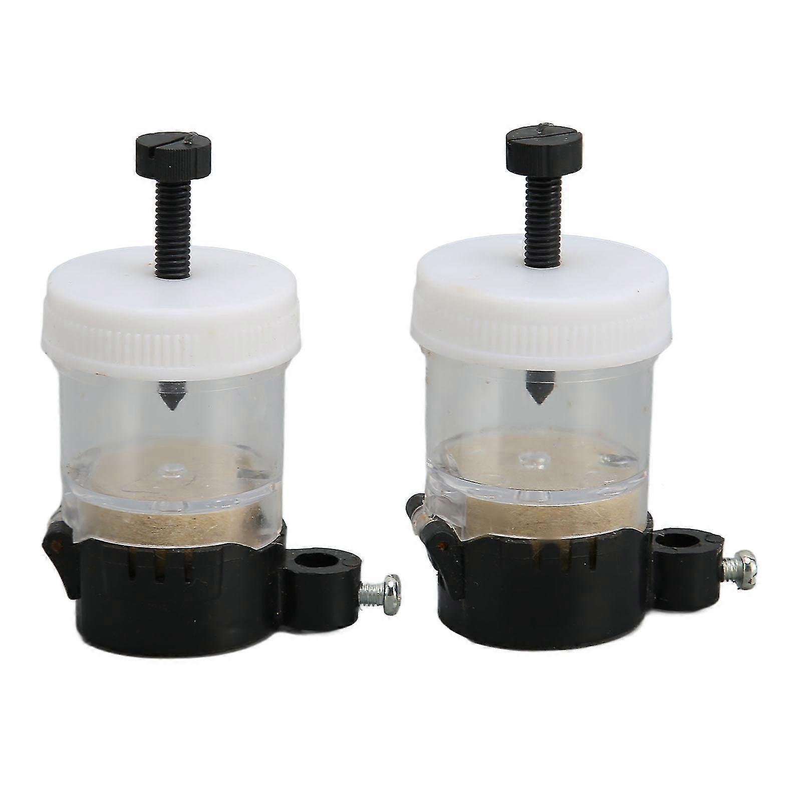2 Pcs Metal Oil Can Pump Oiler with Transparent Nozzle Design