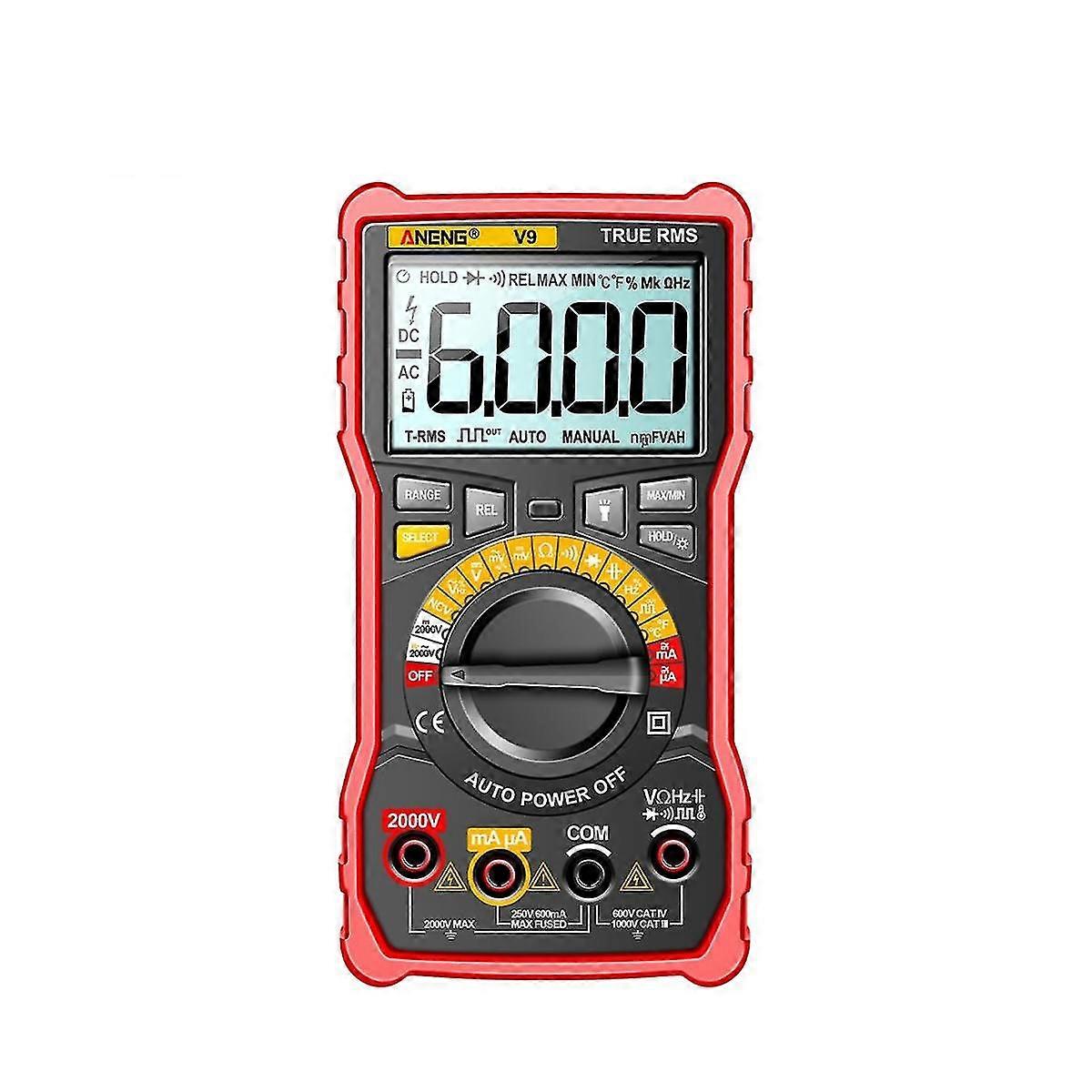 V9 Digital Multimeter 2000v Smart Professional Voltage Tester Capacimeter Voltmeter Acdc Ammeter